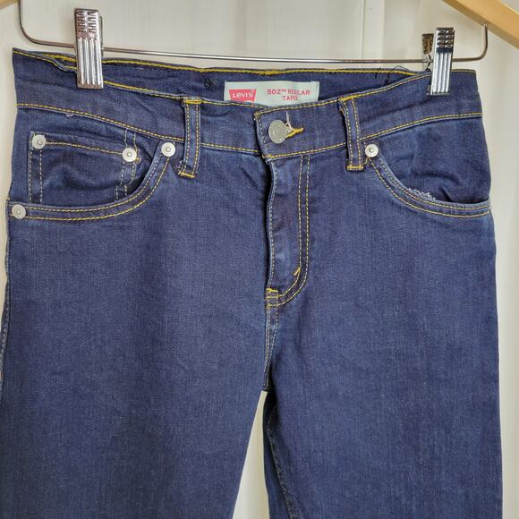 Levi's Dark Wash 502 Taper Fit, Size 14, 27x27 - Picture 3 of 9